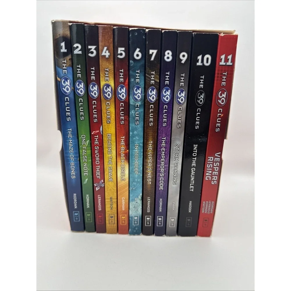 The 39 Clues Series 11 Books Box Set By Rick Riordan - Ages 9-14 - Paperback